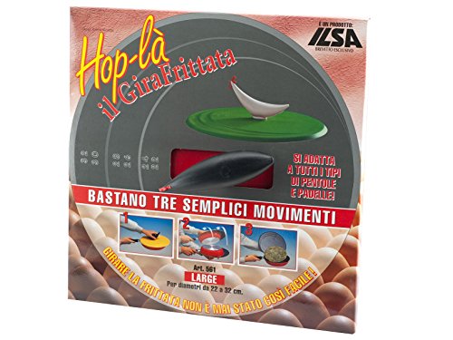 - Ilsa - Hop-là. Tapadera para girar tortillas, fabricada en aluminio antiadherente. Diámetro: 32 cm
