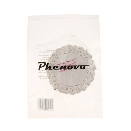 100 Piezas Redondas Blondas De Papel Blanco Pastillas De Tortas De Papel Hueco Del Cordón Tapetitos De Papel