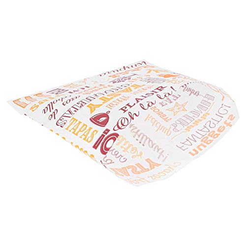 1000 Unidades - García de Pou 229.26 Parole Bolsas para patatas fritas, 34 G/M2, 12 x 12 cm, Blanco