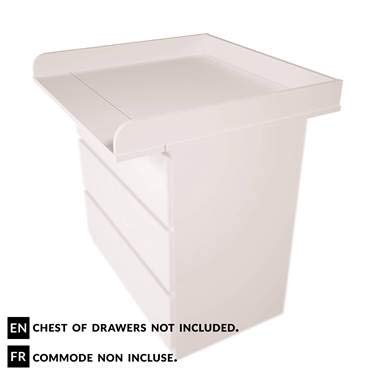 1011823743, Polini Kids Wickelaufsatz für Kommode MALM IKEA in weiß, 1353.9