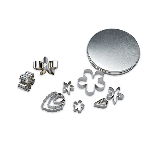 12 moldes de acero inoxidable para galletas, moldes de silicona, moldes para azúcar, moldes para chocolate, molde de resina