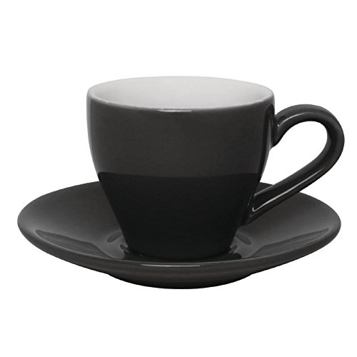 12 x Olympia Cafe Espresso platillos de carbón plato de porcelana de cocina restaurante