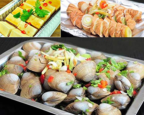 125 recipientes grandes de aluminio para comida con tapas 620ML plata
