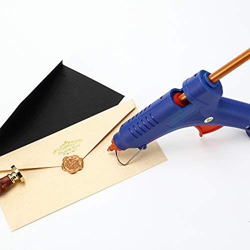 15 Palillos de Cera de Sellado de Pistola de Pegamento para Sello de Lacre Retro Vintage y Carta, para Invitaciones de Boda, Sobres de Tarjetas, Caracoles, Envoltura de Vino Regalos (Dorado Café)