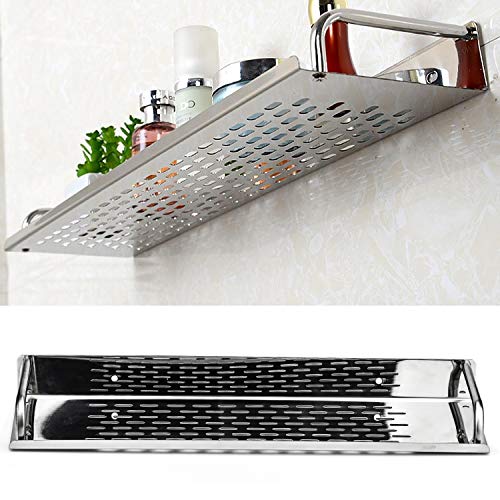 2 Estante de especias de acero inoxidable colgador de pared Rack de Especias Adhesivo Sin Taladro Estante para Cocina Comercial Café Bar Restaurante y Taller