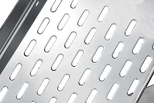 2 Estante de especias de acero inoxidable colgador de pared Rack de Especias Adhesivo Sin Taladro Estante para Cocina Comercial Café Bar Restaurante y Taller