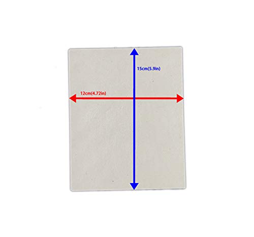 2 piezas DIY puede cortar el microondas horno mica pieza, apto para 99% tocadiscos microondas horno, grueso tipo microondas horno bloque, 12 cm x 15 cm