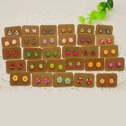 200pcs Etiquetas de regalo de papel de estraza pendientes forma 2,5 cm x 3,5 cm rectangular boda Ear Studs pantalla Hang Tag, blanco