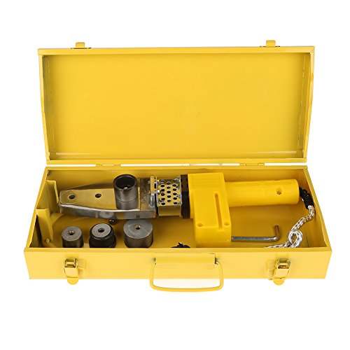 220V 600W Full Automático Temperatura Eléctrica Controlado Calefacción PPRPE Tubo PP Soldadura Máquina + Cabezales Kits con Caja