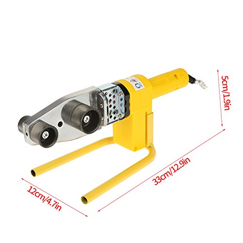 220V 600W Full Automático Temperatura Eléctrica Controlado Calefacción PPRPE Tubo PP Soldadura Máquina + Cabezales Kits con Caja