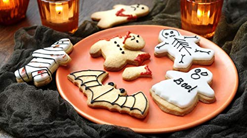 24 Cortadores de Galleta de Halloween - Moldes de Galleta en Formas Variadas - Perfectos para fiestas de Halloween y Regalos