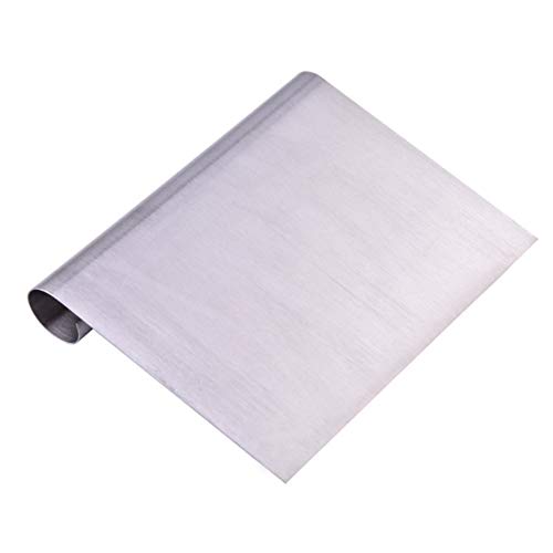 2pcs Espátula Rasqueta de Acero Inoxidable y Picadora de Cocina Repostería Pan Separador espátulas de harina para repostería Fondant Pastel Herramienta Gadget