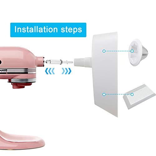 4 Accesorio de Exprimidor Cítrico, Incluye Escariador, Cesta Colador, Base Colador Exprimidor, Palanca Eje Exprimidor Compatible con KitchenAid JE KN12AP Batidora de Pie Reemplazo Exprimidor Cítrico