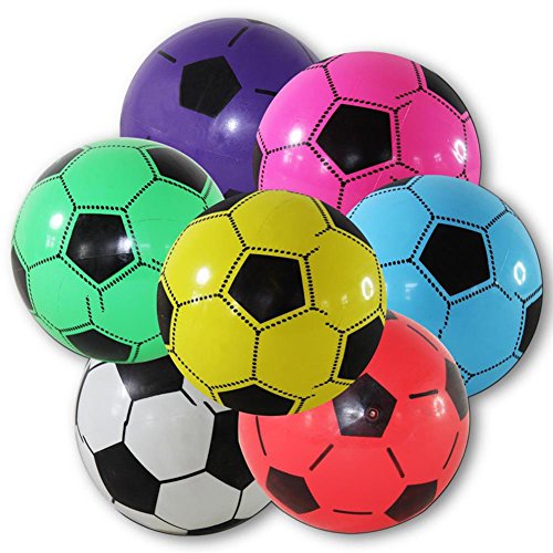4 x pelotas de fútbol de plástico de 20 cm