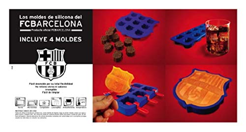459|MOLDE SILICONA ANTIDESLIZANTE ANTIADHERENTE FCB FC BARCELONA TARTA HIELO