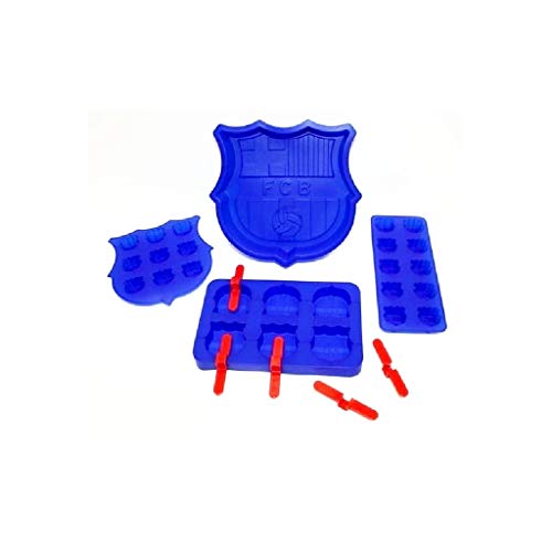 459|MOLDE SILICONA ANTIDESLIZANTE ANTIADHERENTE FCB FC BARCELONA TARTA HIELO