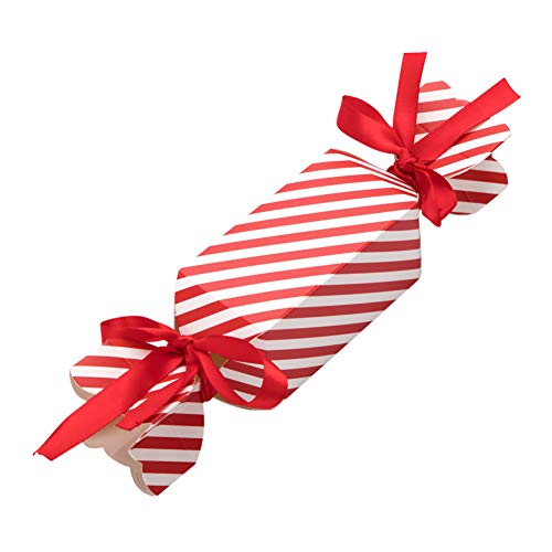 50 cajas de regalo navidad con 100 piezas de cuerda, cajas papel caramelo juego decorativa cajas de dulces, pasteles, galletas, dulces, Cupcakes, Candy y hecho a mano bebé de cajas de regalo(Small)
