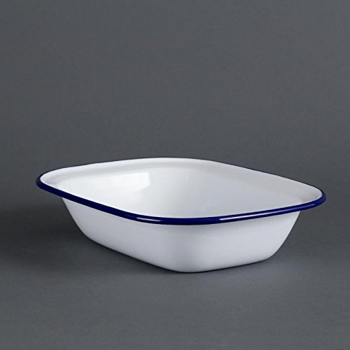 6 x Olympia esmalte bandeja plato Rectangular 280 x 190 mm para el horno para horno cocina