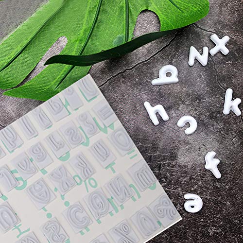64pcs molde de la letra de la torta, decoración de la torta de fondant que graba en relieve forma