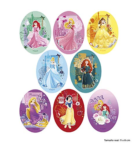 8 parches princesas dinsey serigrafiados para planchar - REF.6744-U8