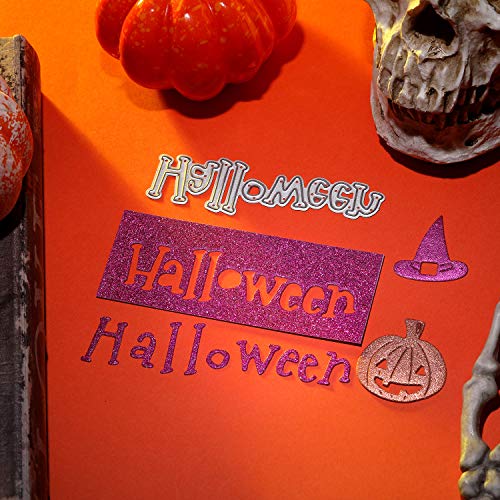 9 Piezas Troqueles de Corte de Halloween Plantilla en Forma de Casa de Calavera Calabaza Troqueles de Corte de Metal para Manualidades de Bricolaje de Tarjeta Álbume de Recortes de Halloween