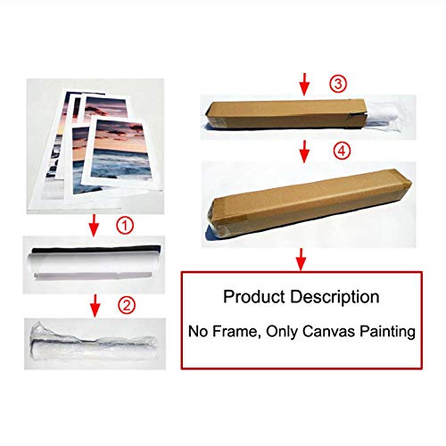 AdoDecor Lienzo Arte de la Pared Pintura Conejo Chicle Póster Impresiones Pinturas de guardería Azul Imagen Bebé Animales Niños Dormitorio Decoración para el hogar 50x70cmx2 Sin Marco