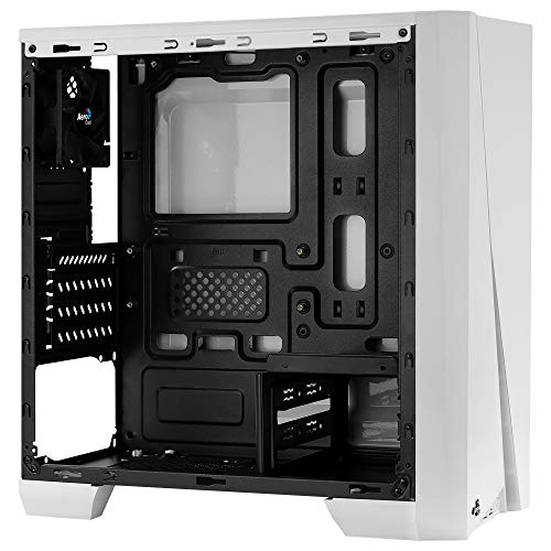 Aerocool Cylon Mini, caja PC Micro ATX blanca, RGB 13, ventana, ventilador 8cm