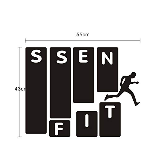 ahliwei Etiqueta De La Pared Fitness Deportes Gimnasio Mural Decorativo Pasta Propia Inicio Comercio Exterior Proverbios s Y Americanos Inglés