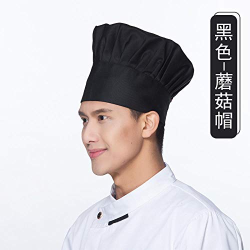 Aibccr Sombrero de Chef Sombrero de Trabajo Masculino Catering de Alimentos Cocina Sombrero de Tela de algodón Anti-Humo Uso de Cantina