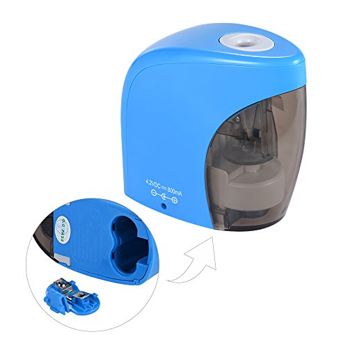 Aibecy Sacapuntas eléctrico automático USB o pilas Funciona con cable USB para Aulas principales Oficina Participantes de cursos Papel de cartas Regalo