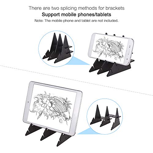 Aibecy Tablero de rastreo óptico portátil Panel de almohadilla de copia Artesanía Arte de pintura de anime Dibujo fácil Dibujo Herramienta de molde basado en el juguete de regalo