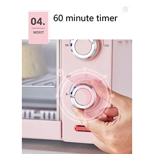 AICN Horno De Convección Doméstico De 1000W 11L Temperatura Controlable 100-230 ℃ y Temporizador De 60 Minutos Caja De Horneado Inteligente para Pan De Pastel Puerta De Vidrio Templado con Accesorios