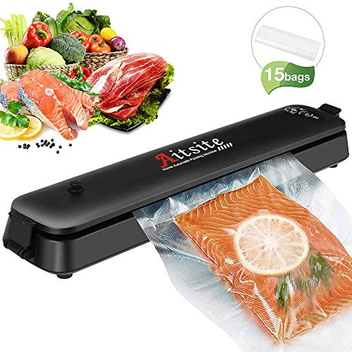 Aitsite Selladora al Vacío Envasadora al Vacío Sistema de Sellado al Vacío automático para Carne Huevos Verduras