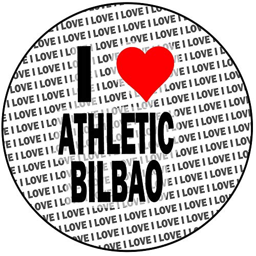 AK Giftshop I Love Athletic Bilbao - Decoración Redonda para Tartas (20 cm)