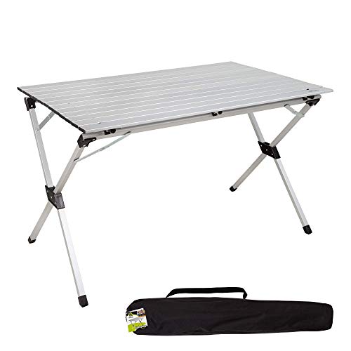 Aktive 52841 - Mesa plegable aluminio para camping 110x70x70 cm