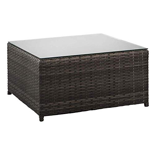 Aktive 61007 Rinconera sofá chaise long y mesa jardín, Multicolor