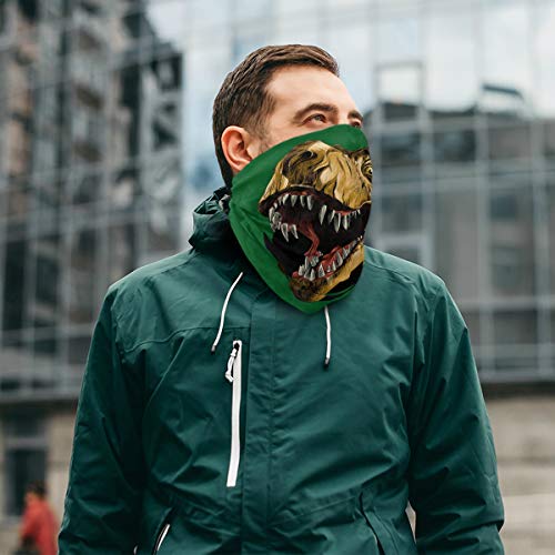 Alarge - Pañuelo para la cabeza, suave, diseño de dinosaurios jurásicos, transpirable, pañuelo para la cara, polvo, máscara para el cuello, polainas, pasamontañas para niños y niñas