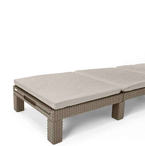 Allibert Daytona SL Tumbona, Cappuccino/Arena (algodón sintético)