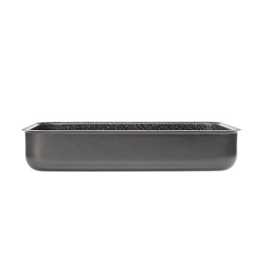 Alluflon Tradizione Italia Rustidera de Horno, Lasagnera, aluminio, Negro, 31x23 cm