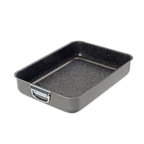 Alluflon Tradizione Italia Rustidera de Horno, Lasagnera, aluminio, Negro, 31x23 cm