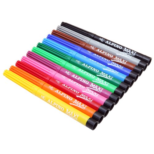 Alpino AR000006 - Estuche 12 rotuladores, Multicolor
