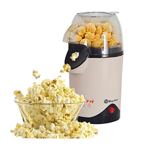 ALUK- Máquina De Palomitas De Maíz Eléctrica De Aire Caliente, Palomitas De Maíz De 1100 W con Taza Medidora Y Tapa Extraíble para Ver Películas Y Fiestas En Casa, Sin Necesidad De Aceite