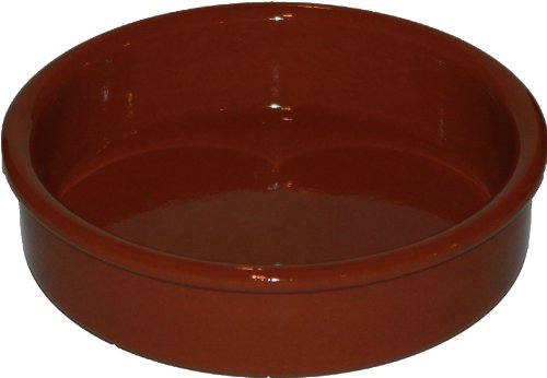 Amazing Cookware Fuente redonda de 15 cm, una maravillosa pieza de cocina de terracota natural