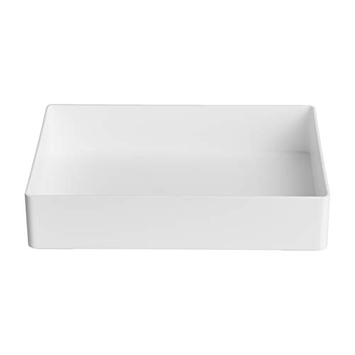 AmazonBasics Organizador de plástico, bandeja para accesorios, blanco