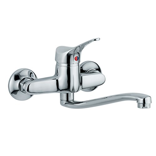 Ambrosiana sei14070000 - Grifo monomando con caño (cromado)