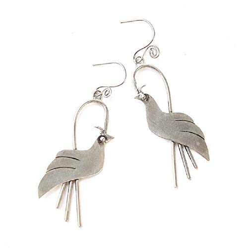 AMC ART - Pendientes de plata de ley para mujer, hechos a mano