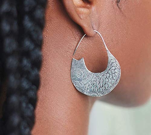 AMC ART Pendientes personalizados para mujer, plata de ley