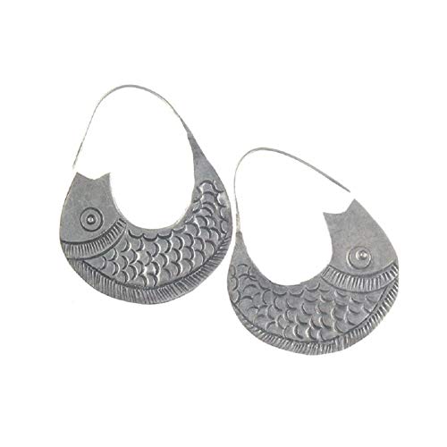 AMC ART Pendientes personalizados para mujer, plata de ley
