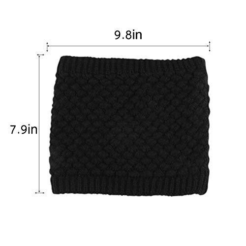 ANGTUO Bufanda De Punto Unisex, Calentador de Cuello Grueso de Invierno Loop Infinity Scarf para Mujeres y Hombres Deportes al Aire Libre
