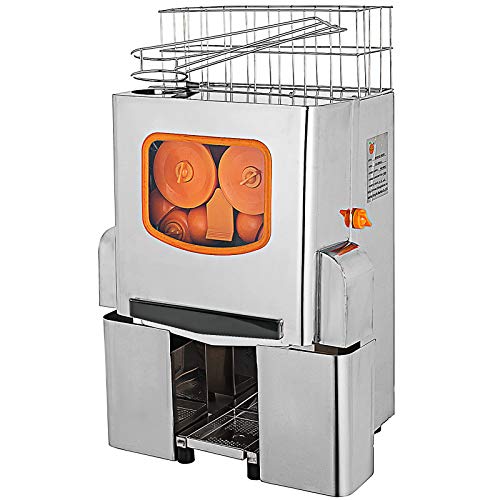 Anhon Exprimidor de Naranjas, 120 W, Máquina Automática Comercial Naranja, 20 Naranjas/Min, Exprimidor Naranjas Profesional, Acero Inoxidable de Grado Alimenticio, Maquinas de Zumo de Naranja